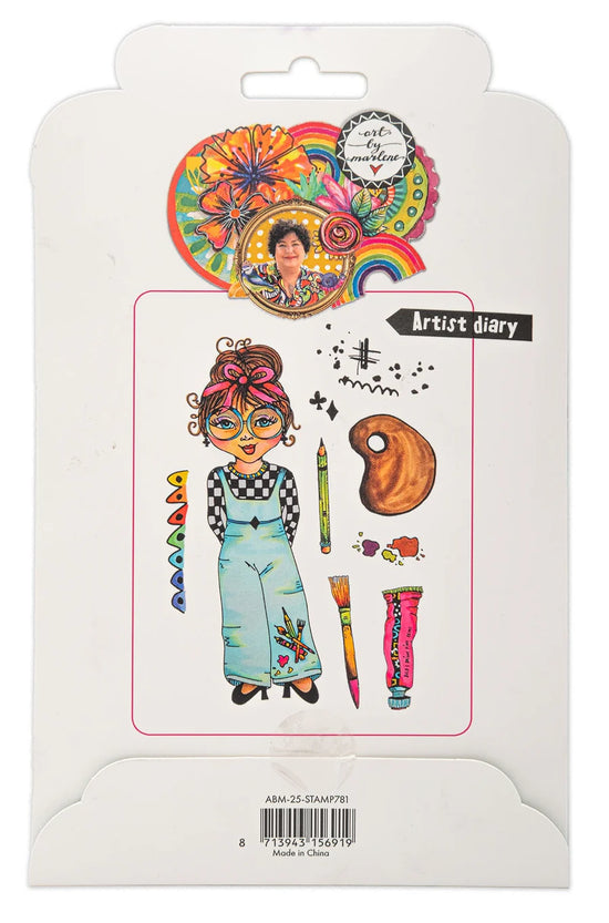 Art by Marlene Cling Rubber Stamp Artist Diary Art By Marlene 9 PC