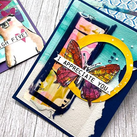 Dina Wakley MEdia Rub-ons Flutters