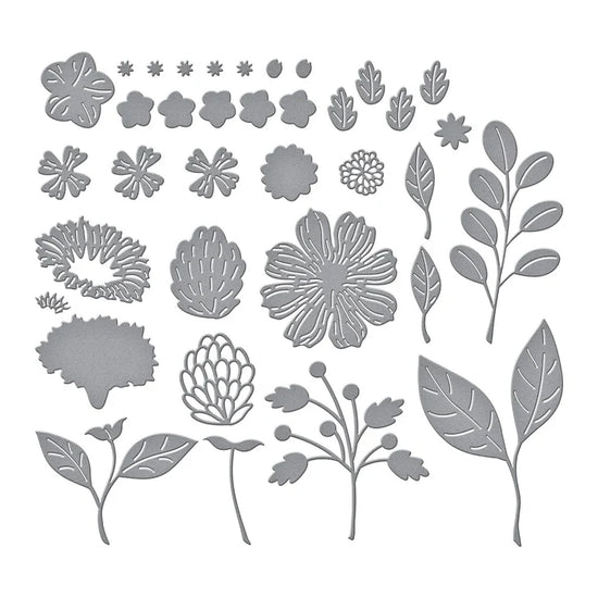 VIVID BLOOMS ETCHED DIES FROM THE VIVID EXPRESSIONS COLLECTION