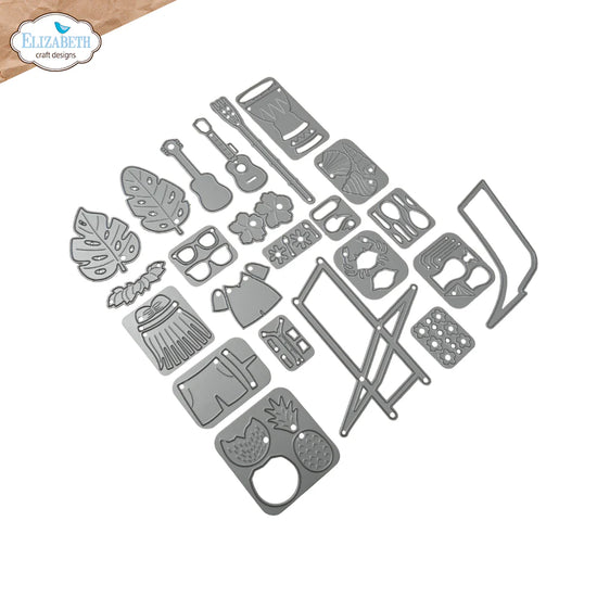 Elizabeth Craft Aloha Accessories die