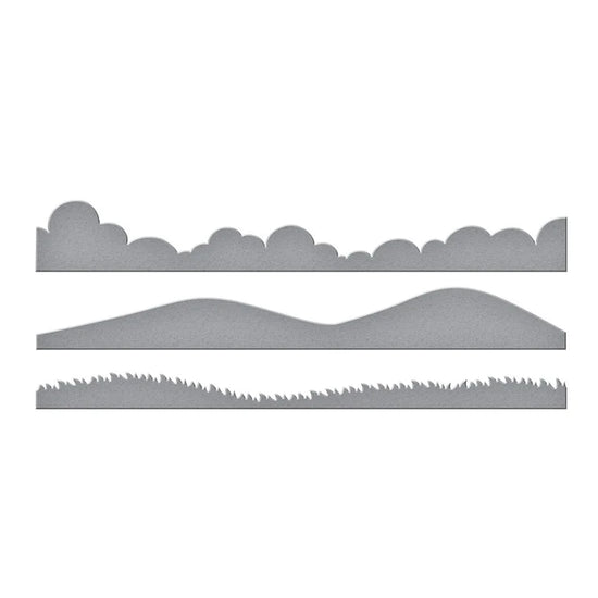 Spellbinders LANDSCAPE EDGES ETCHED DIES FROM THE ON THE FARM COLLECTION