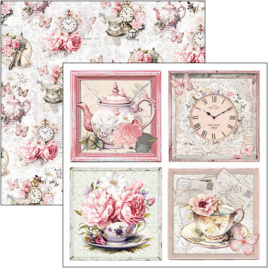 Ciao Bella Timeless Moments Patterns Pad 12"x12" 8/Pkg