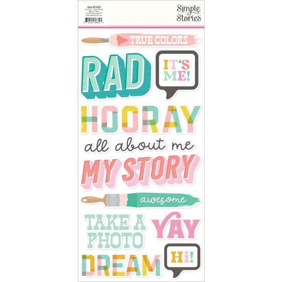 True Colors Foam Stickers 23/Pkg