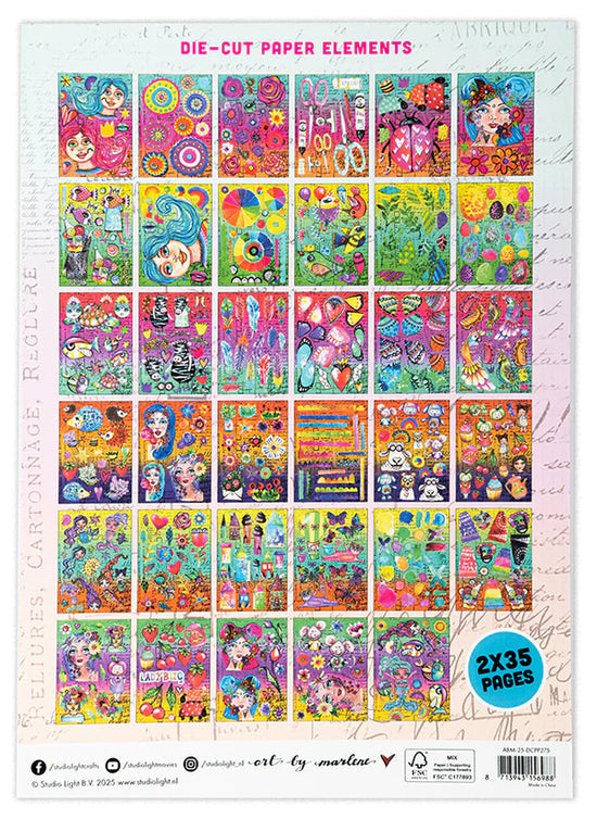 Art by Marlene Die-Cut Paper Pad Extra Big Elements Art By Marlene 70 SH