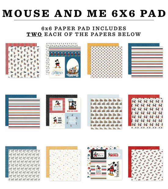 Echo Park Mouse And Me 6x6 Paper Pad