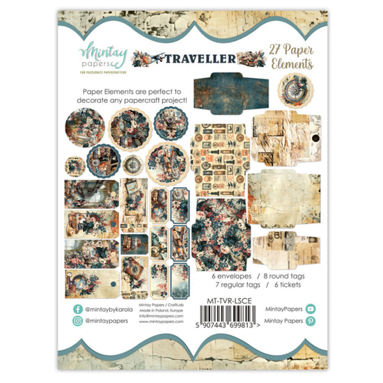 PAPER ELEMENTS - TRAVELLER, 27 PCS