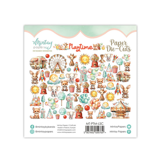 PAPER DIE-CUTS - PLAYTIME, 60 PCS