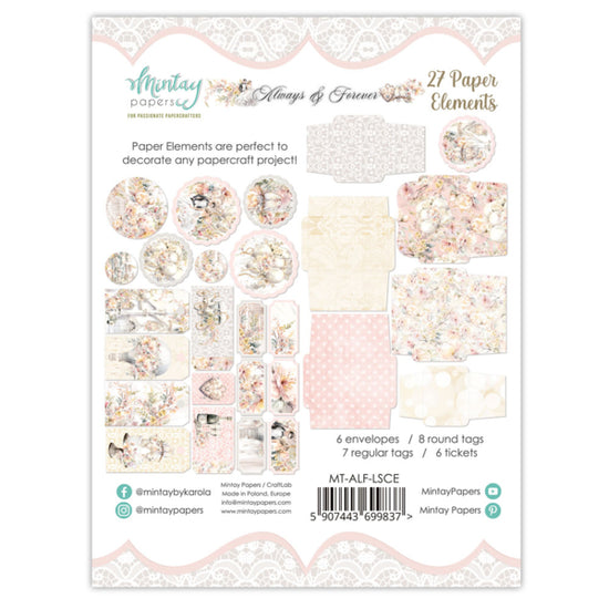 PAPER ELEMENTS - ALWAYS & FOREVER, 27 PCS