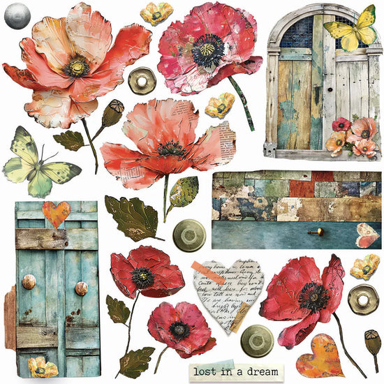 Ciao Bella Vellum Majestic Dream Fussy Cut 6"x6" 6/Pkg