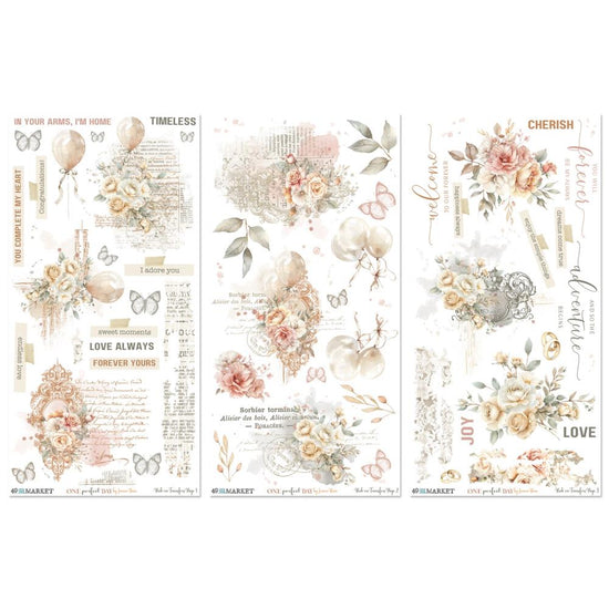 49 And Market Rub-On Transfer Set 6"X12" One Perfect Day