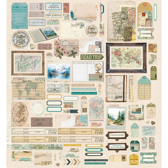 49 and Market Die-Cuts Travel Diaries