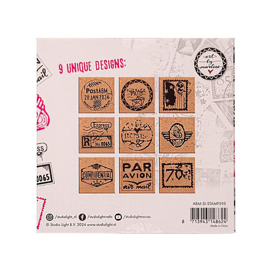 Art By Marlene Signature Collection Rubber Stamps Nr. 595. Wooden Stamp