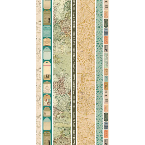 49 and Market Washi Tape Sheets Travel Diaries