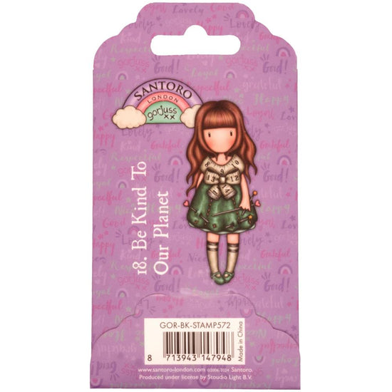 Studio Light Gorjuss Be Kind Cling Stamps Nr. 572, Be Kind To Our Planet
