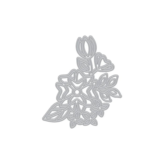 HERO ARTS CLUSTER FLOWER DIE FROM THE BLOSSOMS & BIRDSONG COLLECTION