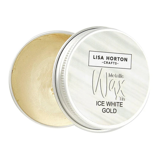 LISA HORTON CRAFTS WATER BASED WAX TIN - ICE WHITE GOLD