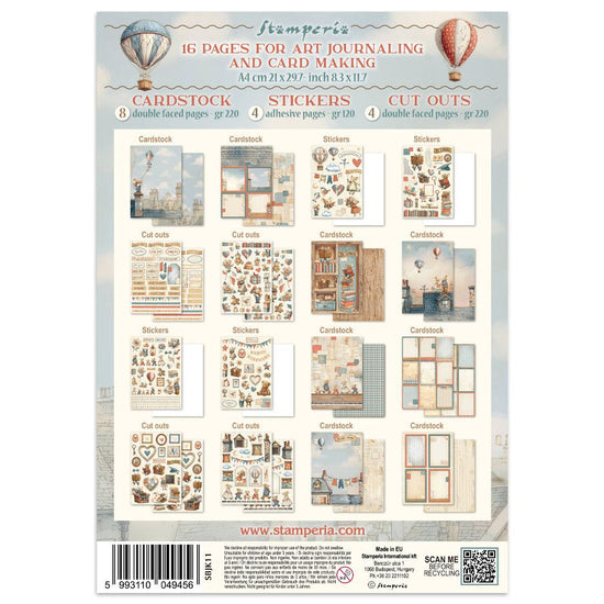 Stamperia Junk Journal Stickers, Cut-Outs, Backgrounds Family