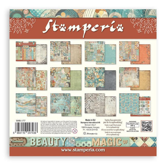 Stamperia Backgrounds Double-Sided Paper Pad 12"X12" 10/pkg Furry Friends
