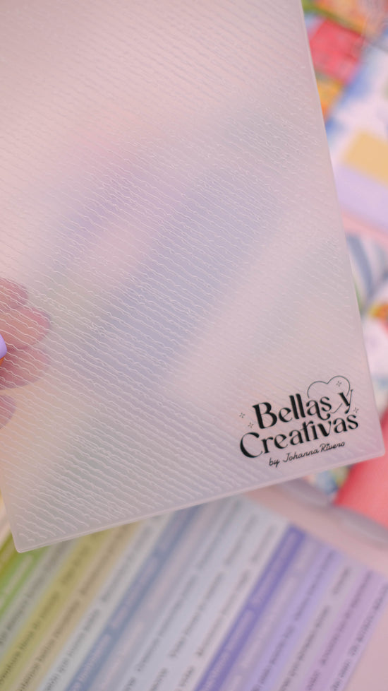 Placa de Embossing Rainbow. Johanna Rivero