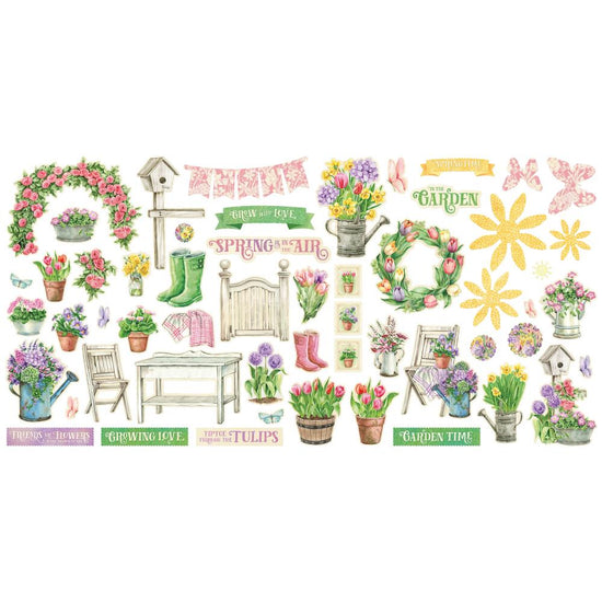 Graphic 45 Ephemera Die-Cut Assortment Grow with Love