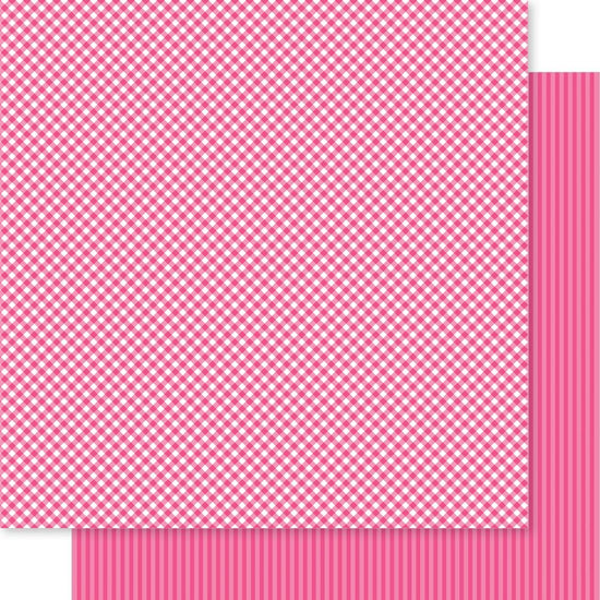 Bella Besties Gingham & Stripes Double-Sided Cardstock 12X12 Punch