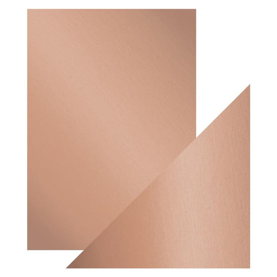 Craft Perfect Satin Mirror Cardstock 8.5"X11" 5/Pkg Satin Burnished Rose