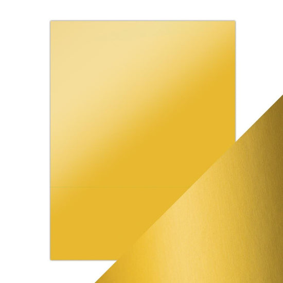 Craft Perfect Satin Mirror Cardstock 8.5"X11" 5/Pkg Satin Gold Pearl