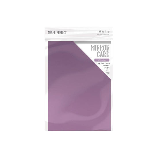 Craft Perfect Satin Mirror Cardstock 8.5"X11" 5/Pkg Satin Soft Amethyst