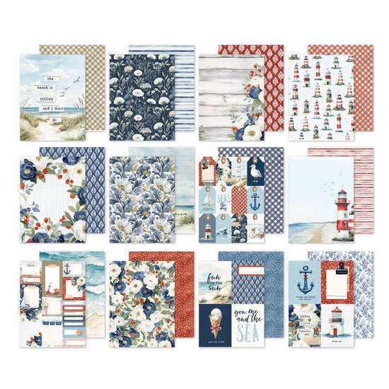 Simple Stories Paper Pad 6"X8" Vintage Sand & Sea