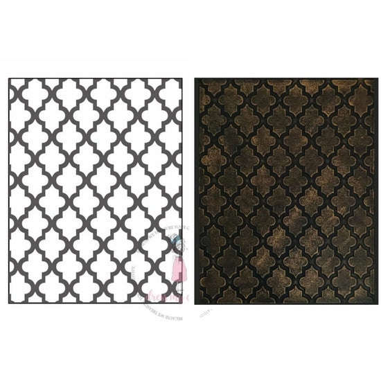 Dress My Craft Embossing Folder 4.25"X5.75" Lattice