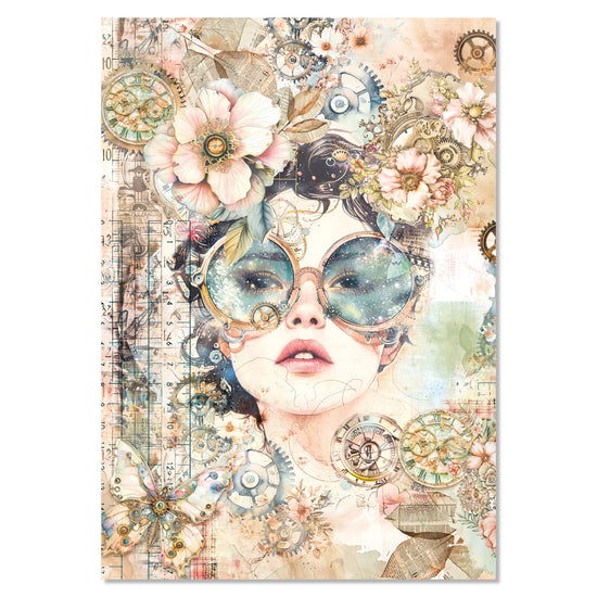 Ciao Bella Rice Paper A4 MIXED 4/Pkg Lost in Time