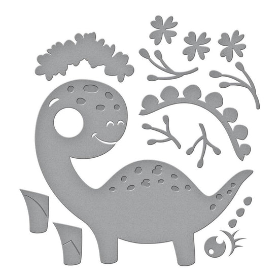 Spellbinders Etched Dies From The Monster Birthday Collection Birthday Dinosaur