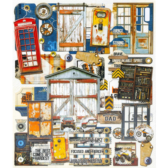 49 And Market Die-Cut Elements Rust and Revs 2.0