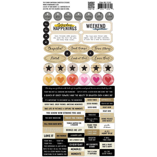 49 And Market Die-Cuts Cardstock Stickers By Vicki Boutin The Flower Emporium
