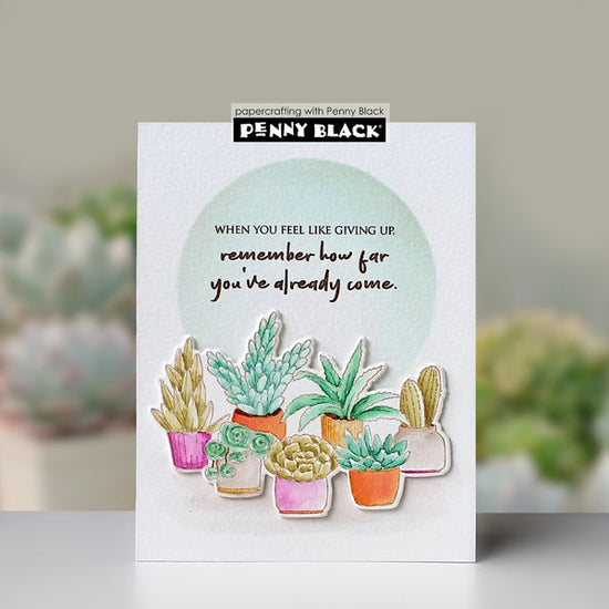 Penny Black Green Joy cut out (metal dies)