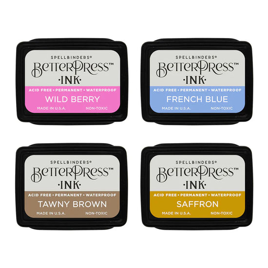 Spellbinders NATURE TONES BETTERPRESS INK MINI SET - 4 PACK