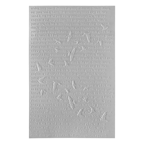 Spellbinders SOARING 3D EMBOSSING FOLDER EMBOSSING FOLDER FROM THE COLLAGED BIRDS COLLECTION BY DINA WAKLEY