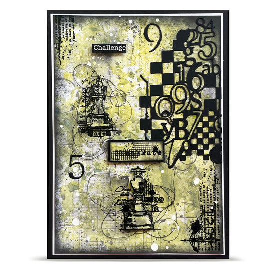 AALL and Create - Die-Cutting Die Set - Checkered Figures