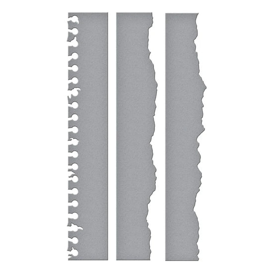 Spellbinders TORN PAPER EDGES ETCHED DIES FROM THE TAKE NOTE COLLECTION