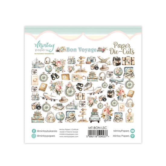 Mintay PAPER DIE-CUTS - BON VOYAGE, 60 PCS