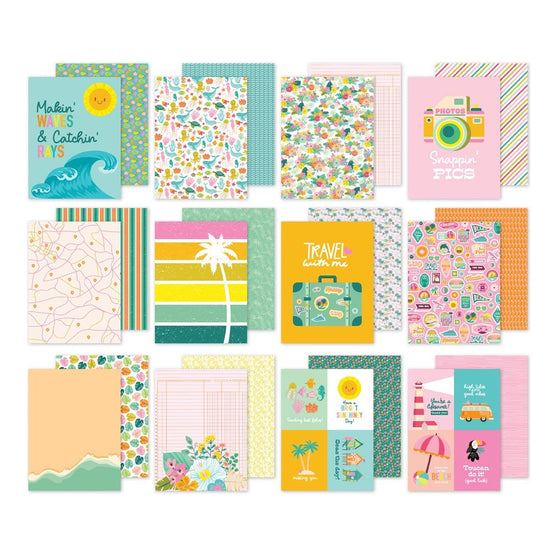 Simple Stories Double-Sided Paper Pad 6"X8" 24/Pkg Just Beachy