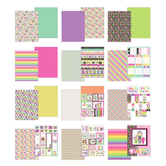 Doodlebug Double-Sided Paper Pad 6"X8" Color Me Crafty