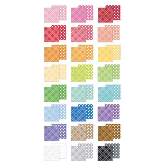 Doodlebug Double-Sided Paper Pad 6"X8" Plaid- Polka Dot