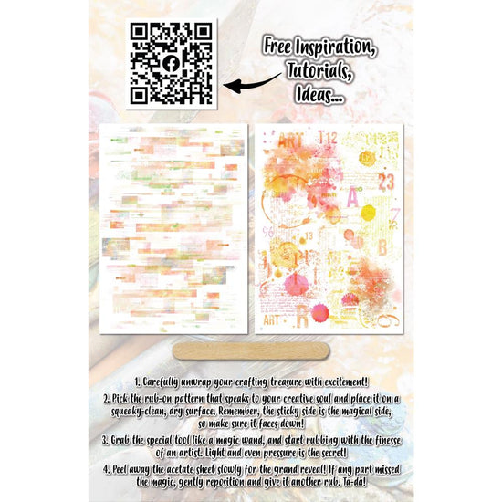 AALL And Create A5 Rub-Ons Pastel Vibes