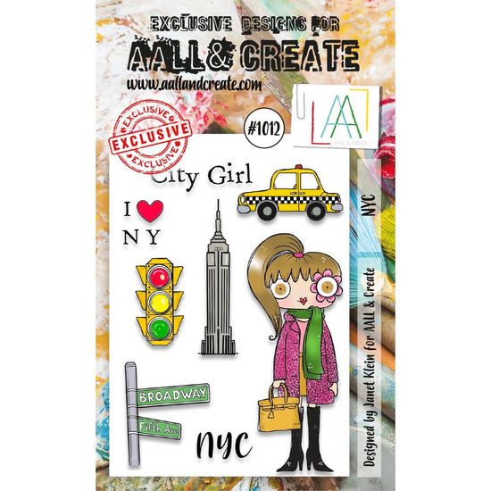 AALL And Create A6 Photopolymer Clear Stamp Set NYC