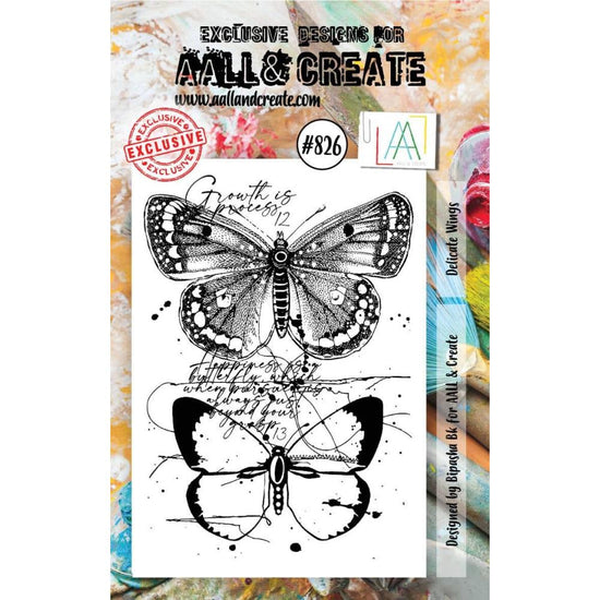 AALL And Create A7 Photopolymer Clear Stamp Set Delicate Wings