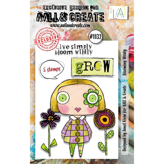 AALL And Create A7 Photopolymer Clear Stamp Set Blooming Wildly
