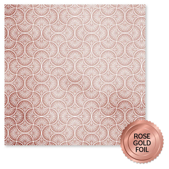 Paper Rose Wedding Joy Foil Rose Gold 12x12 Paper Collection