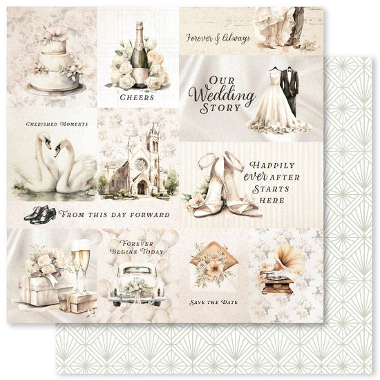 Paper Rose Wedding Joy 6x6 Paper Collection