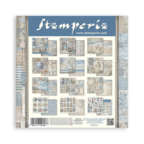 Stamperia Scrapbooking Pad 12"x12" 10/Pkg Silent Sea
